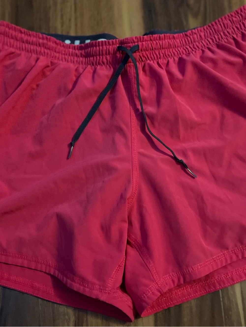 Nike Women's Athletic Shorts in Pink with Black Drawstring size medium